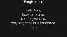 Embedded thumbnail for &quot;Forgiveness&quot;